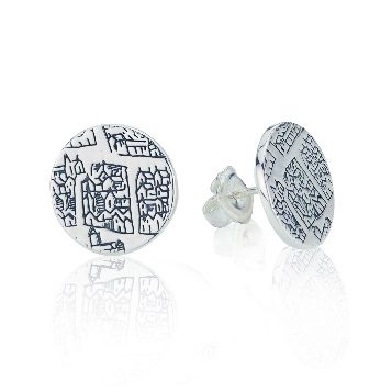 Sterling silver small earrings - Dominic Walmsley