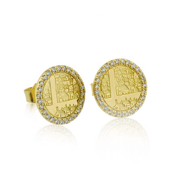 Gold and Diamond Earrings – St Andrews Collection - Dominic Walmsley